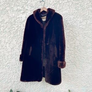 Fabulous Vintage 1950s Swing Style Sheared Lamb Fur Coat